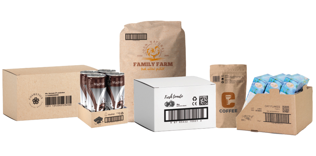 Codificación e impresión directa en embalaje secundario (Cajas, sacos, packs)